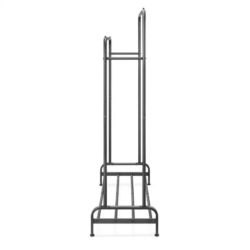 Whitmor Double Rod Garment Rack Noir : Cadre en acier, 155 cm de hauteur, 109 cm de largeur, 43 cm de profondeur, assemblage par un adulte requis