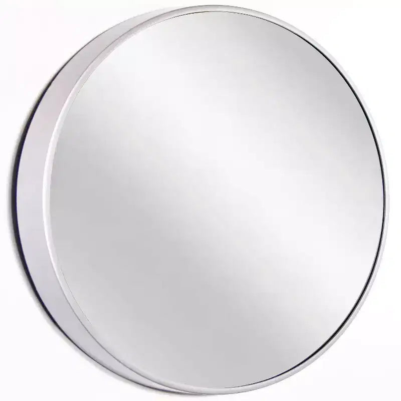 Miroir Mural Rond Argenté 21" Plata - Infinity Instruments : Moderne, Aucun Assemblage, Fixation Murale