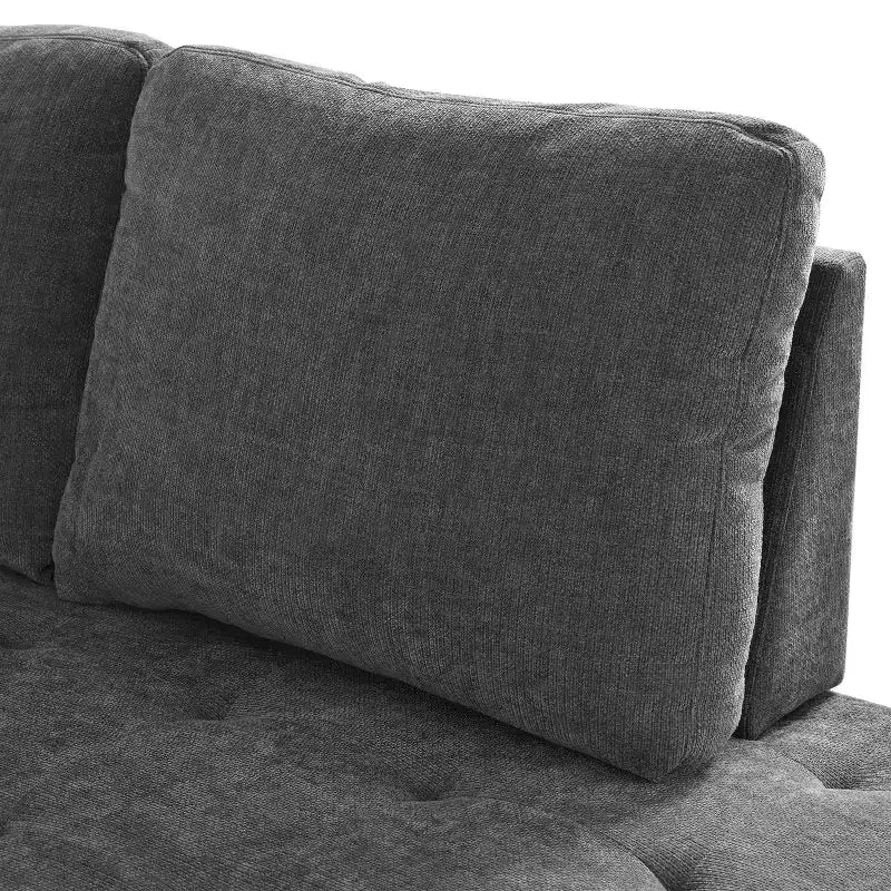 Canapé sectionnel 91,5W, canapé-lit escamotable avec accoudoir de rangement -Christopher Knight Home