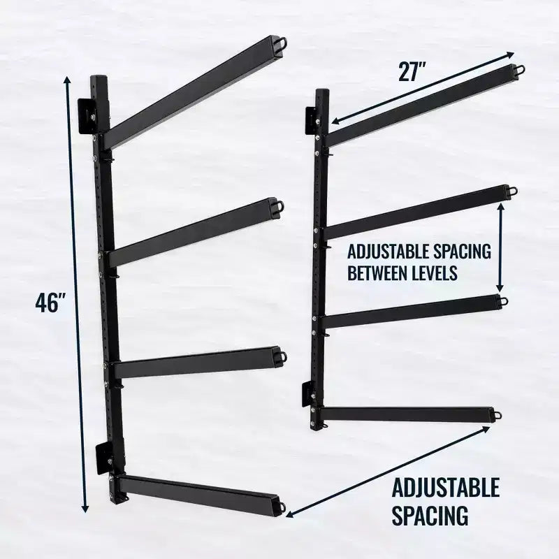StoreYourBoard Sandbridge Rangement de planches de SUP et de surf | Support extérieur réglable | 4 niveaux