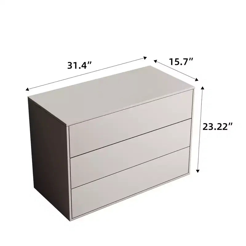 Luck Live Armoire de rangement moderne empilable de 80 cm, adaptée au salon et à la chambre à coucher, blanc ivoire