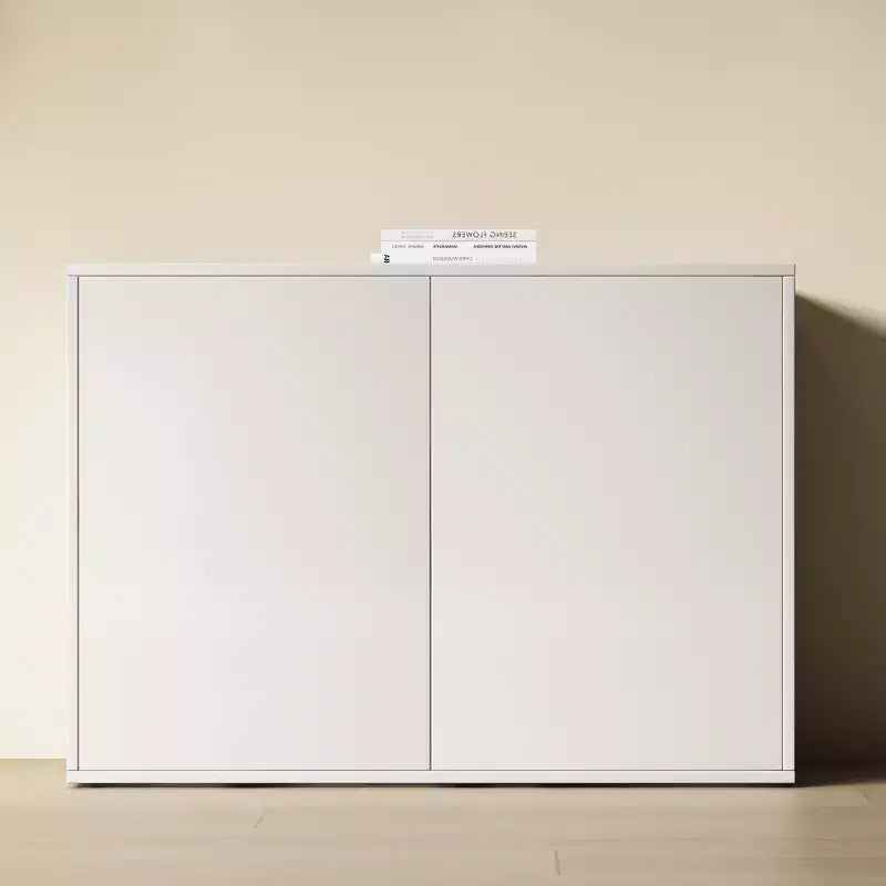 Luck Live Armoire de rangement moderne empilable de 80 cm, adaptée au salon et à la chambre à coucher, blanc ivoire