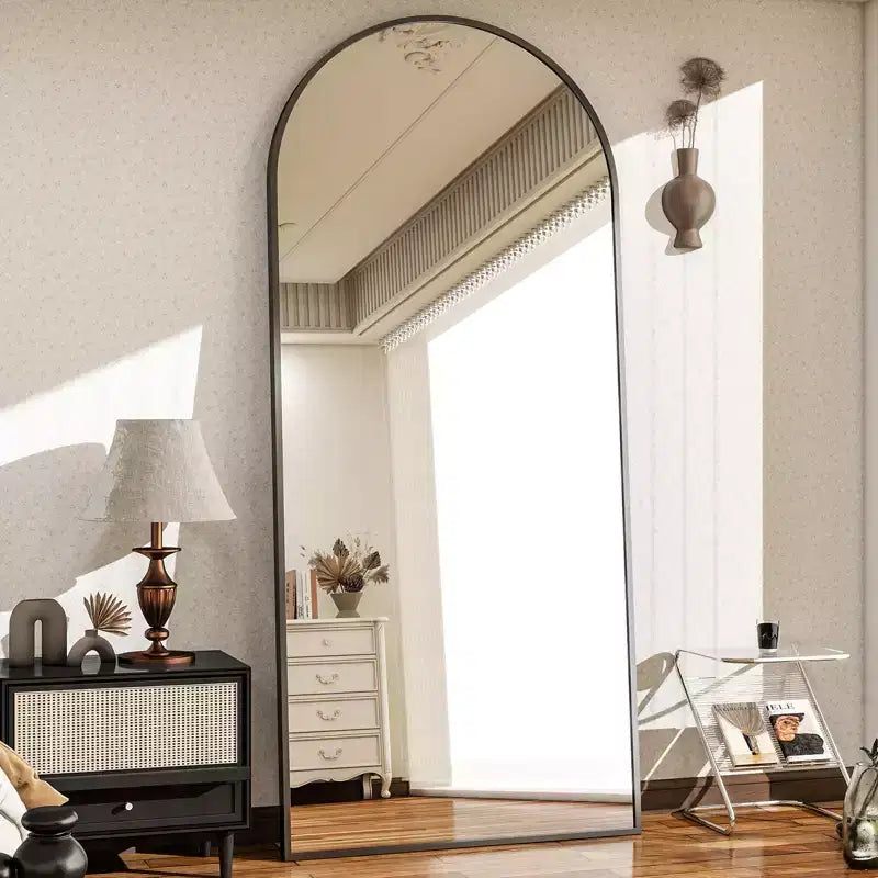 VETROVUE Grand miroir sur pied 76x180 cm Miroir arqué pleine longueur