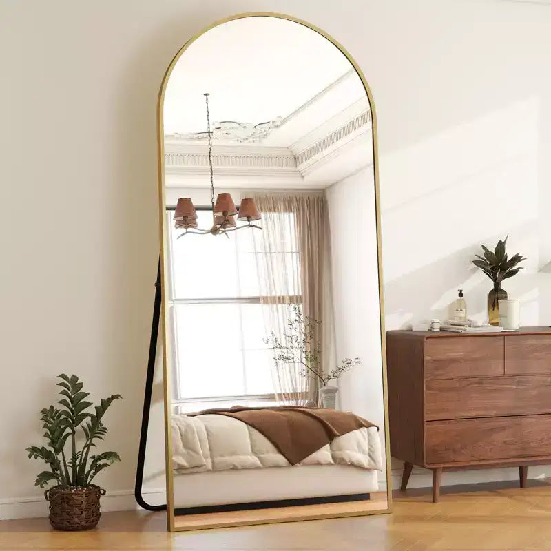 VETROVUE Grand miroir sur pied 76x180 cm Miroir arqué pleine longueur