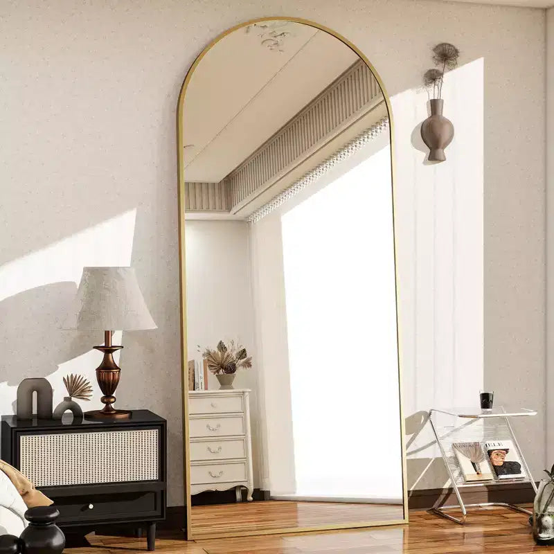 VETROVUE Grand miroir sur pied 76x180 cm Miroir arqué pleine longueur