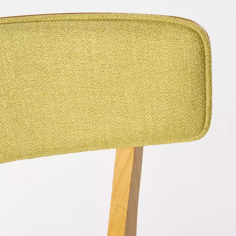 GDFStudio Chaises de salle à manger rembourrées Crystal en bois d'hévéa (Lot de 2)
