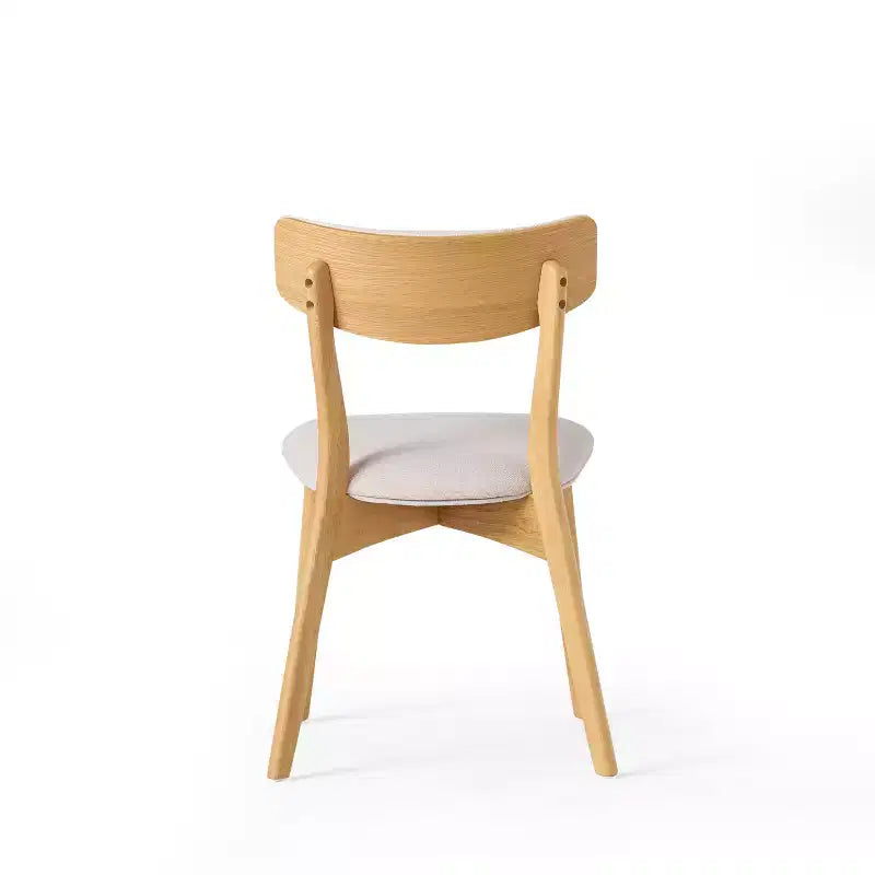 GDFStudio Chaises de salle à manger rembourrées Crystal en bois d'hévéa (Lot de 2)