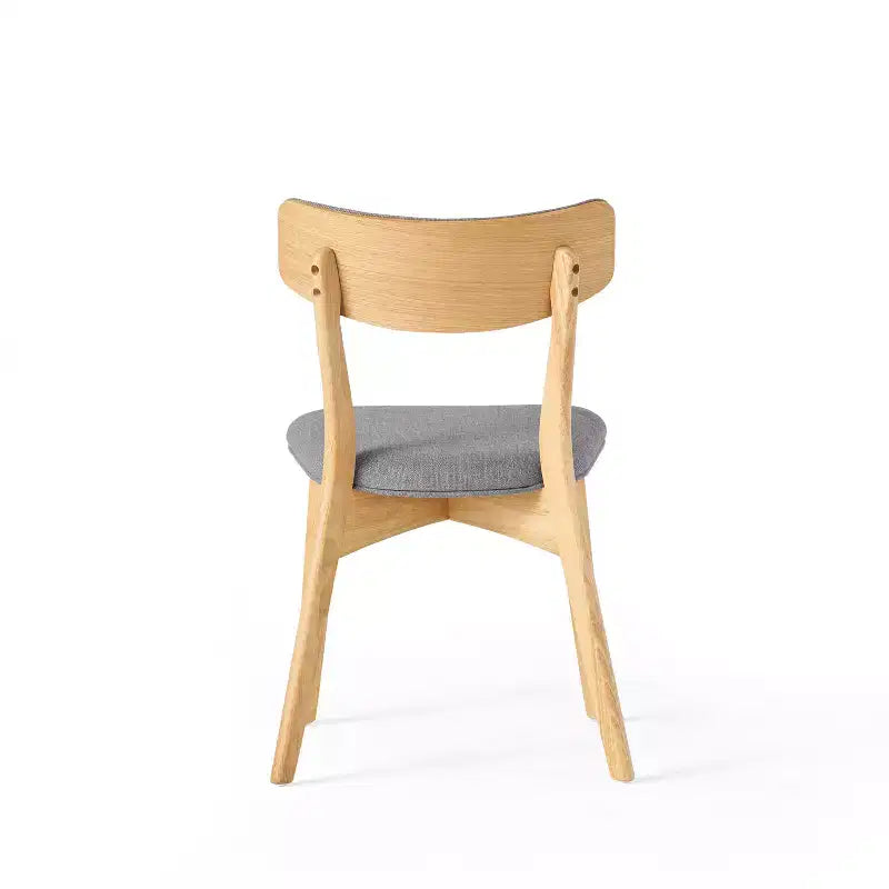GDFStudio Chaises de salle à manger rembourrées Crystal en bois d'hévéa (Lot de 2)