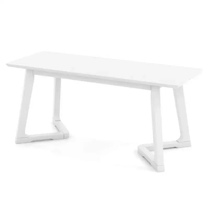 Costway Banc d'entrée moderne 42 po, 1/2 pièces, avec pieds en bois d'hévéa, assise lisse, montage facile