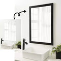 Amanti Art Mirror Makeover Bathroom Mirror Frame Border Kit - Fully Assembled Peel and Stick Frame - Mirror NOT Included - Furniture Espresso Trim