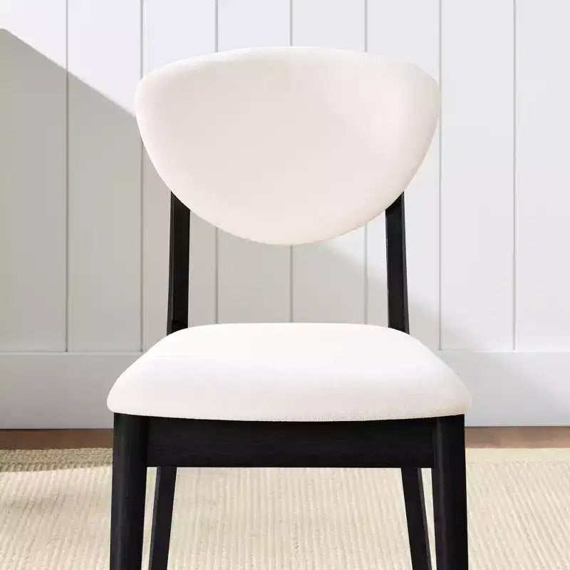 Ensemble de 2 chaises de salle à manger en bois et tissu, style moderne du milieu du siècle, de la marque Best Choice Products