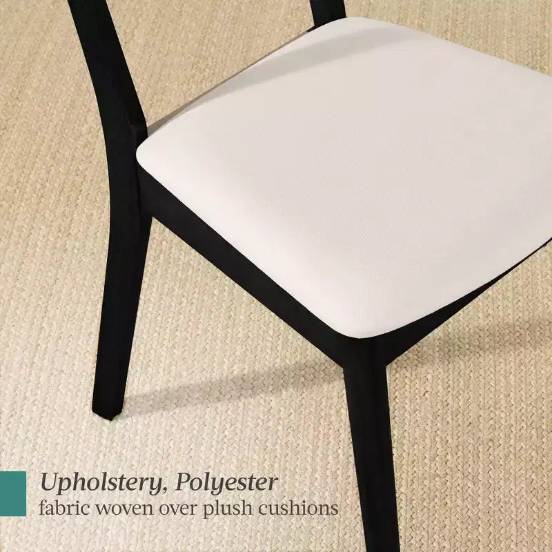 Ensemble de 2 chaises de salle à manger en bois et tissu, style moderne du milieu du siècle, de la marque Best Choice Products