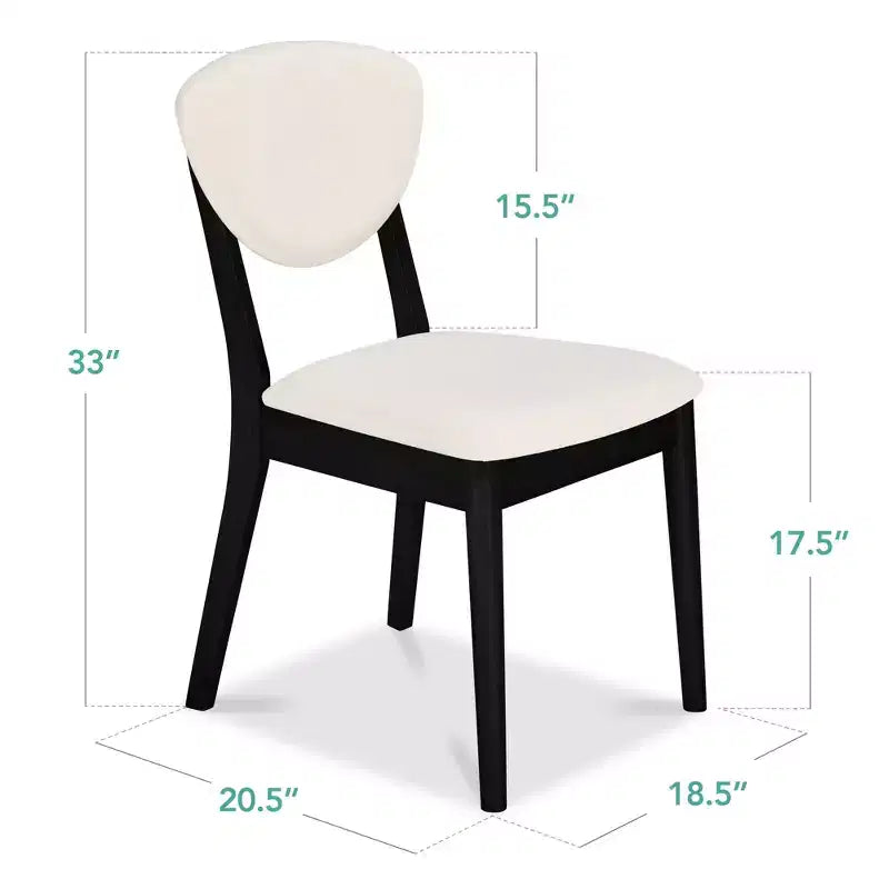 Ensemble de 2 chaises de salle à manger en bois et tissu, style moderne du milieu du siècle, de la marque Best Choice Products
