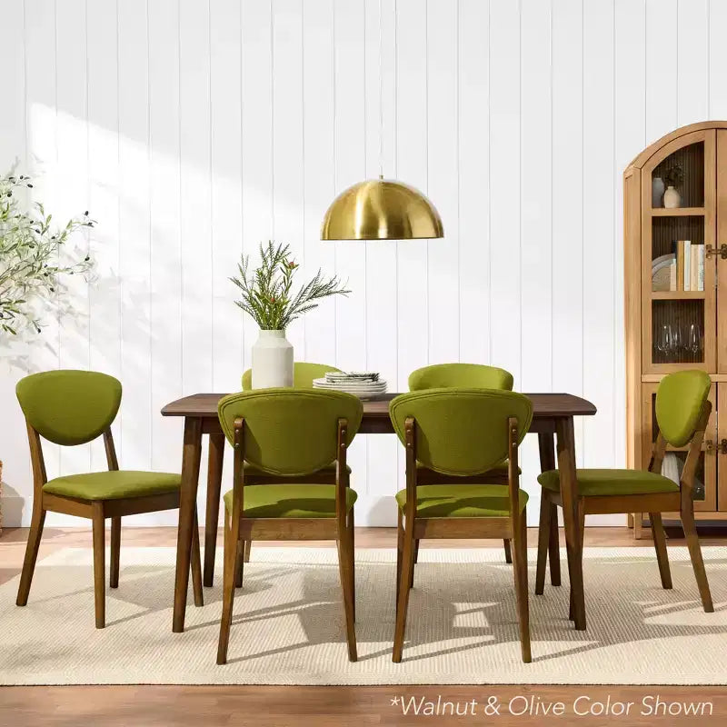 Ensemble de 2 chaises de salle à manger en bois et tissu, style moderne du milieu du siècle, de la marque Best Choice Products