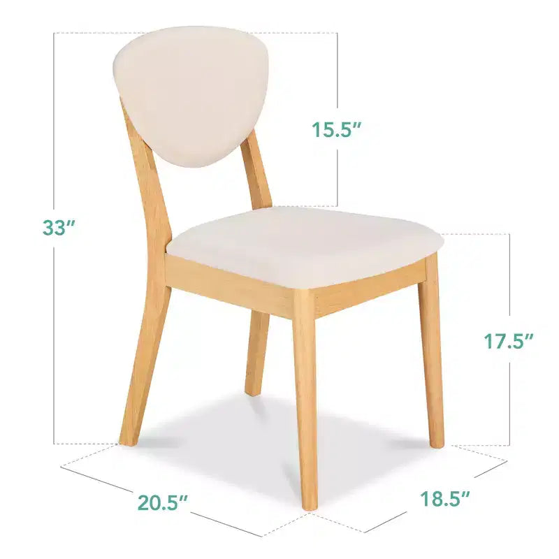 Ensemble de 2 chaises de salle à manger en bois et tissu, style moderne du milieu du siècle, de la marque Best Choice Products