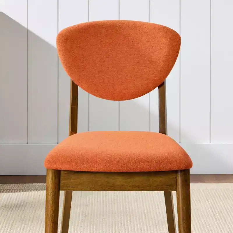 Ensemble de 2 chaises de salle à manger en bois et tissu, style moderne du milieu du siècle, de la marque Best Choice Products