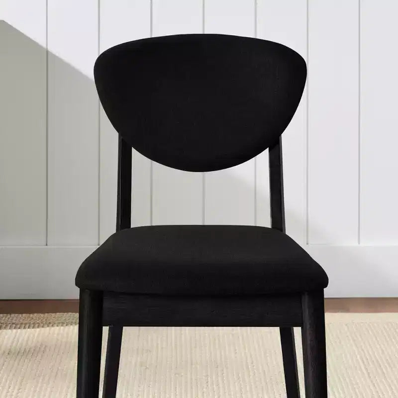 Ensemble de 2 chaises de salle à manger en bois et tissu, style moderne du milieu du siècle, de la marque Best Choice Products