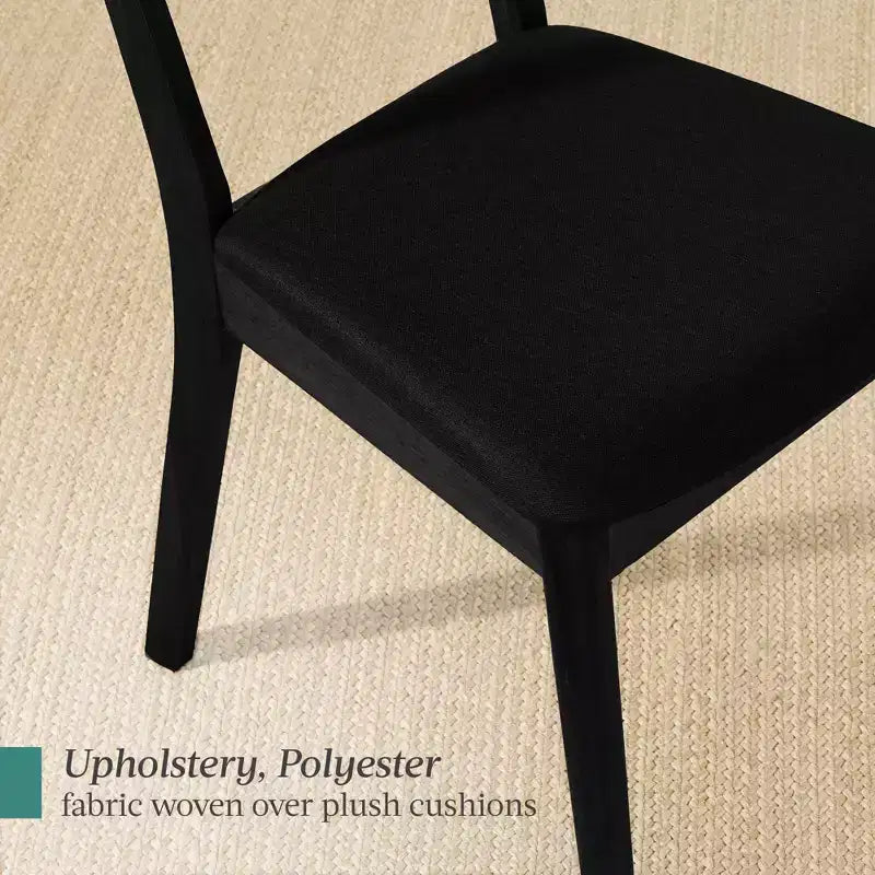 Ensemble de 2 chaises de salle à manger en bois et tissu, style moderne du milieu du siècle, de la marque Best Choice Products