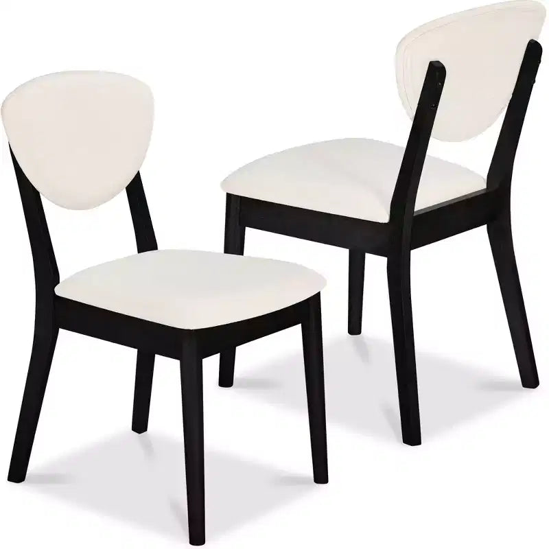 Ensemble de 2 chaises de salle à manger en bois et tissu, style moderne du milieu du siècle, de la marque Best Choice Products