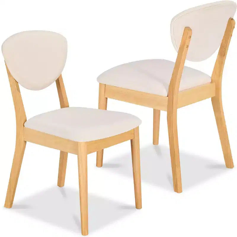 Ensemble de 2 chaises de salle à manger en bois et tissu, style moderne du milieu du siècle, de la marque Best Choice Products