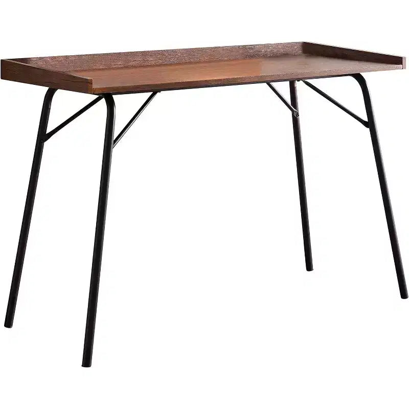 Kings Brand Furniture - Bureau informatique/d'écriture en bois Charlier pour bureau à domicile, Noyer