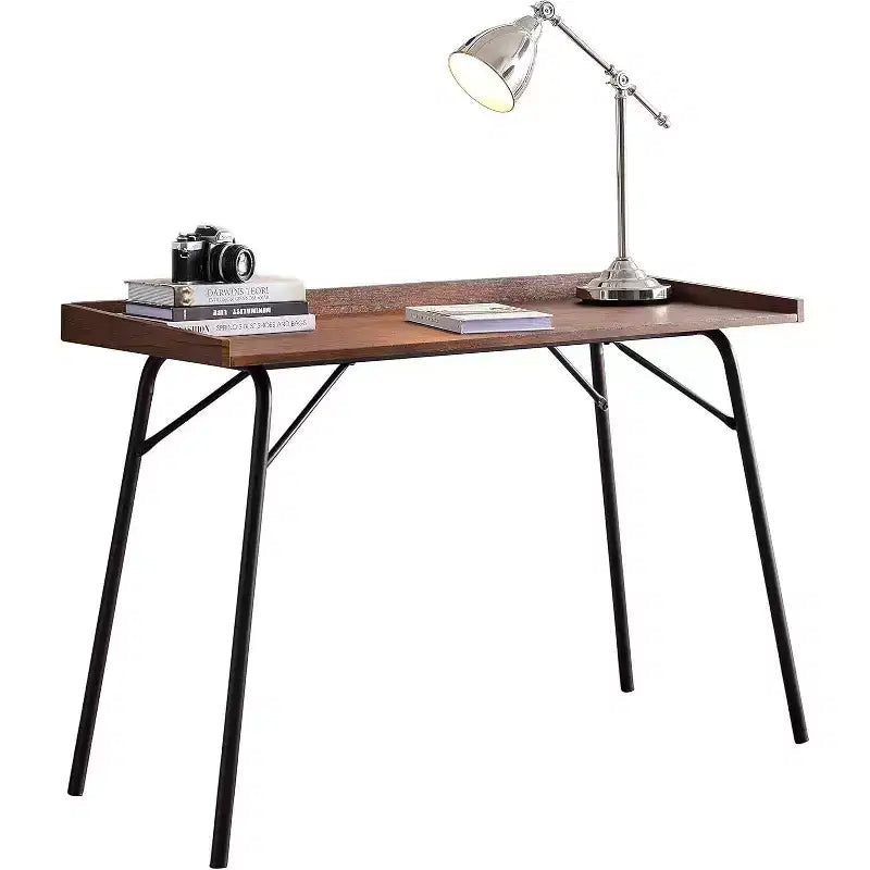 Kings Brand Furniture - Bureau informatique/d'écriture en bois Charlier pour bureau à domicile, Noyer
