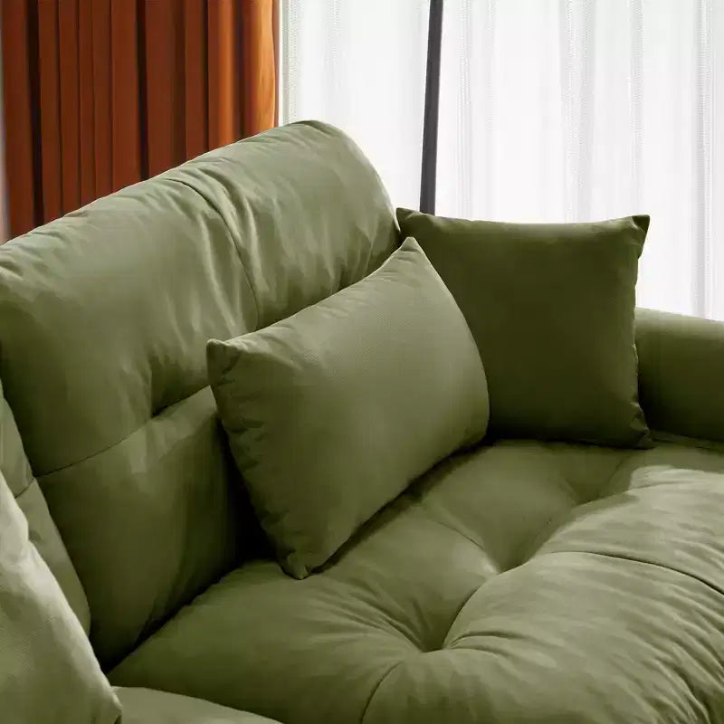 Christopher Knight Home Crane 130 Canapé moderne 3 places en velours avec accoudoirs rembourrés