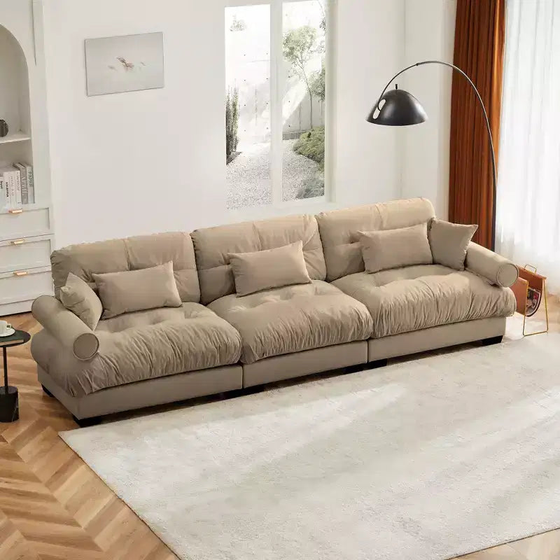 Christopher Knight Home Crane 130 Canapé moderne 3 places en velours avec accoudoirs rembourrés