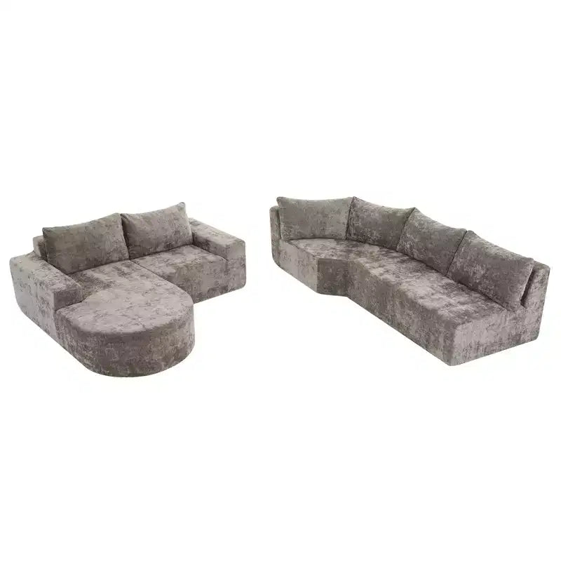 Canapé modulaire surdimensionné 142W, canapé d'angle rembourré Cloud pour salon - ModernLuxe