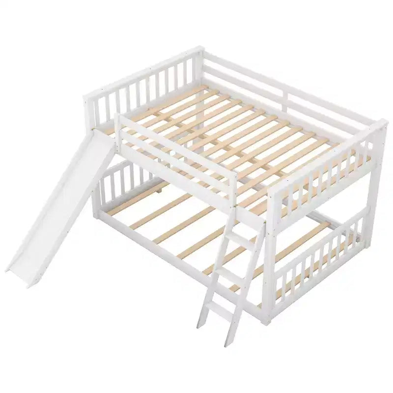 Lit superposé double Whisen Wood avec toboggan convertible et échelle