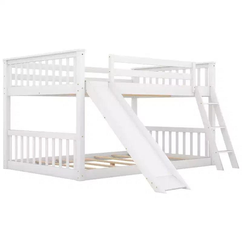 Lit superposé double Whisen Wood avec toboggan convertible et échelle
