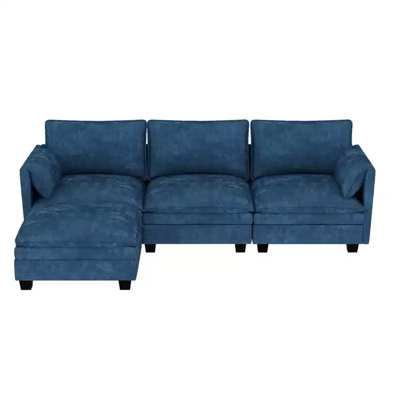 Canapé trois places en forme de L Christopher Knight Home 107,8 avec pouf
