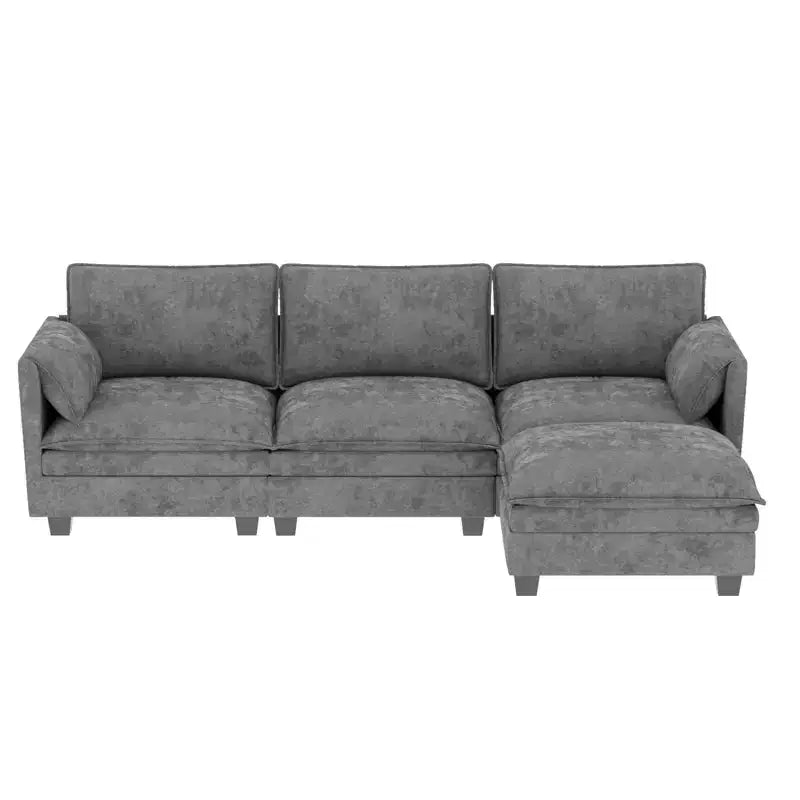 Canapé trois places en forme de L Christopher Knight Home 107,8 avec pouf