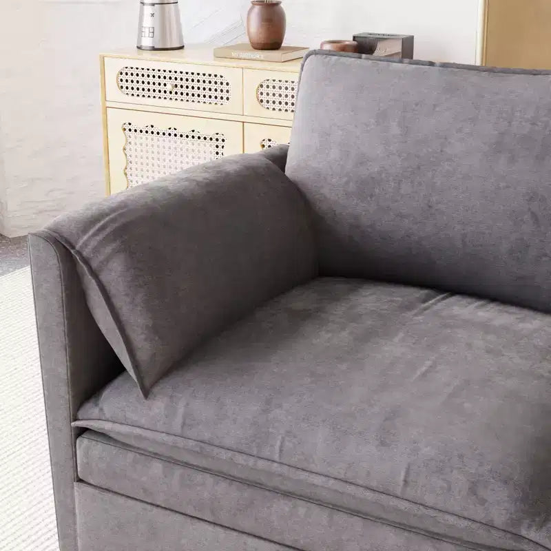 Canapé trois places en forme de L Christopher Knight Home 107,8 avec pouf