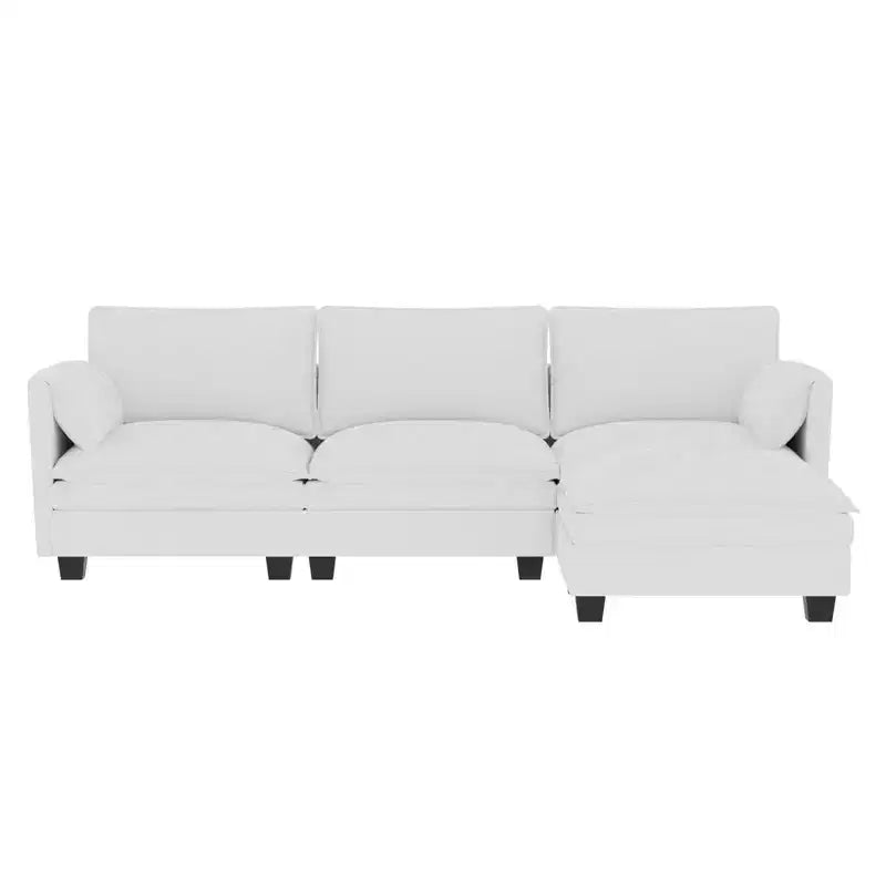 Canapé trois places en forme de L Christopher Knight Home 107,8 avec pouf