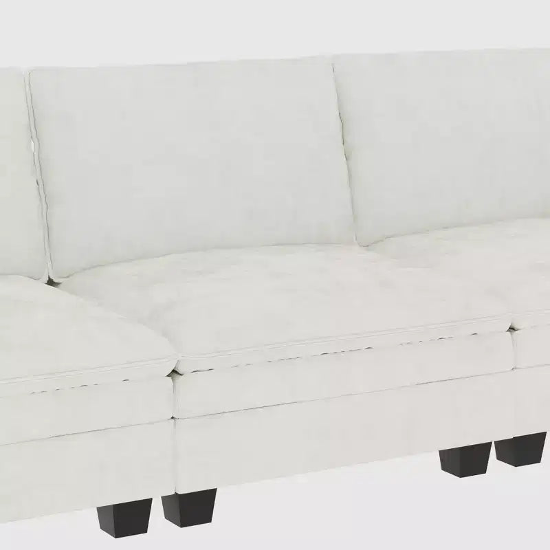 Canapé trois places en forme de L Christopher Knight Home 107,8 avec pouf