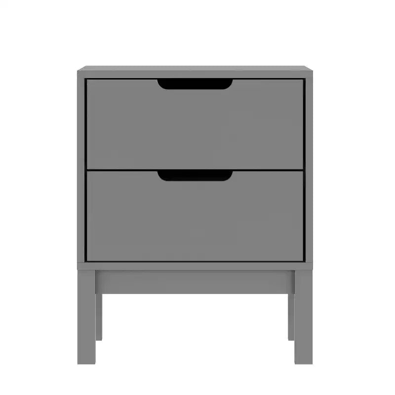 Flash Furniture Dallas Table de nuit en bois, Table d'appoint de chambre à coucher avec 2 tiroirs de rangement pour enfants