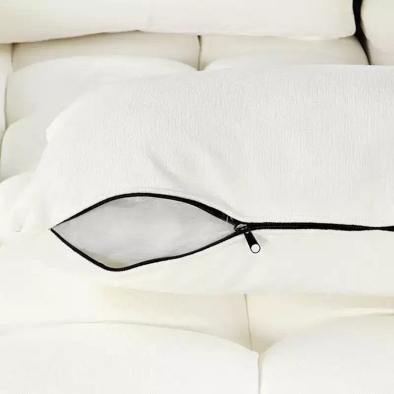 Canapé d'angle surdimensionné en U de 110,2 W, canapé-lit escamotable avec double chaise longue de rangement et 2 ports USB - ModernLuxe