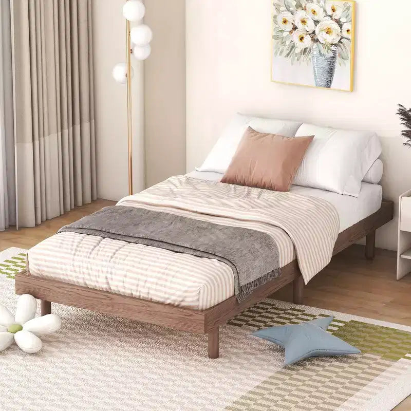 Cadre de lit plateforme flottant Whisen au design moderne