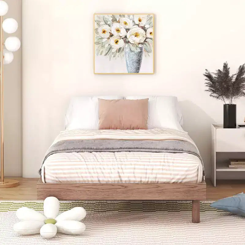 Cadre de lit plateforme flottant Whisen au design moderne