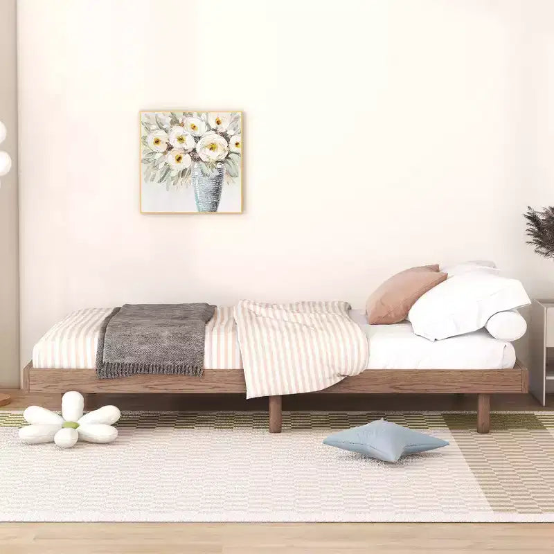 Cadre de lit plateforme flottant Whisen au design moderne