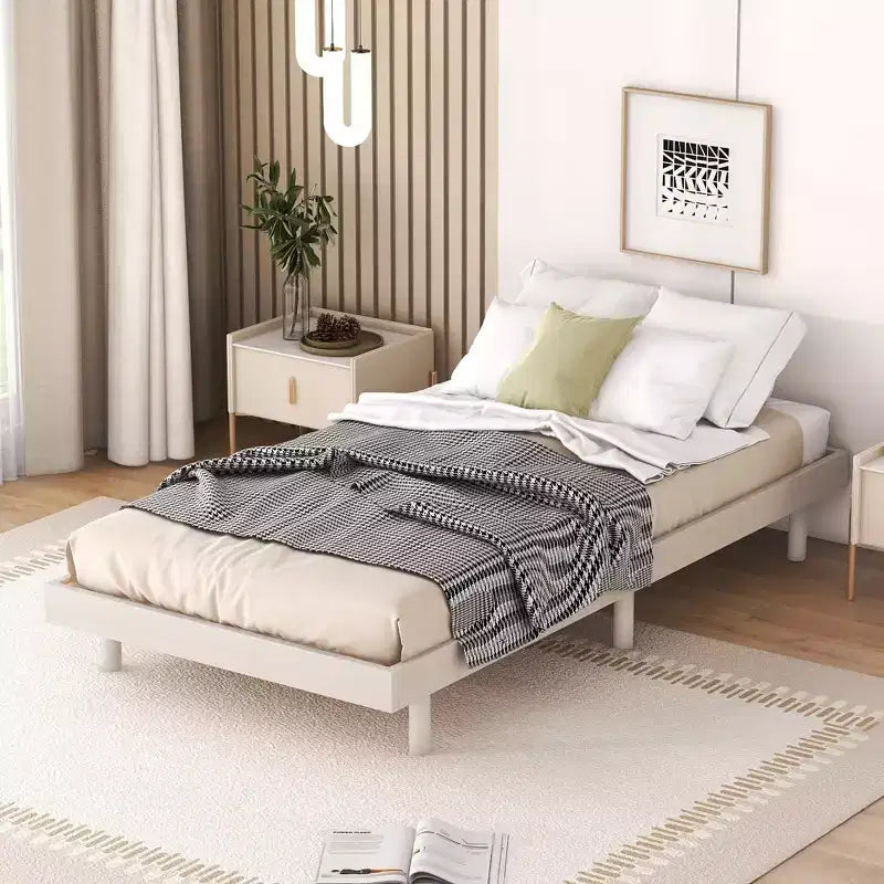 Cadre de lit plateforme flottant Whisen au design moderne