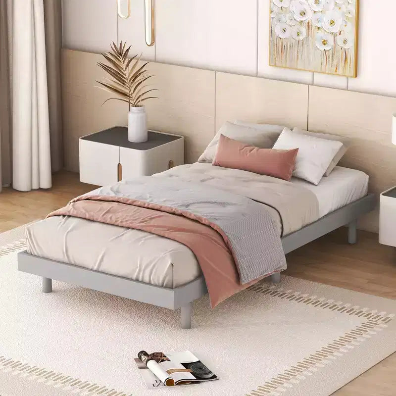 Cadre de lit plateforme flottant Whisen au design moderne