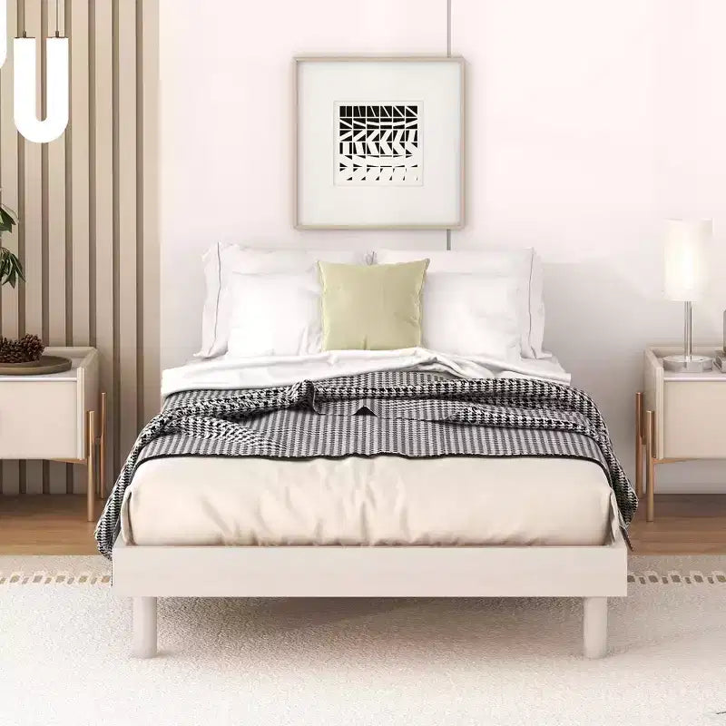 Cadre de lit plateforme flottant Whisen au design moderne