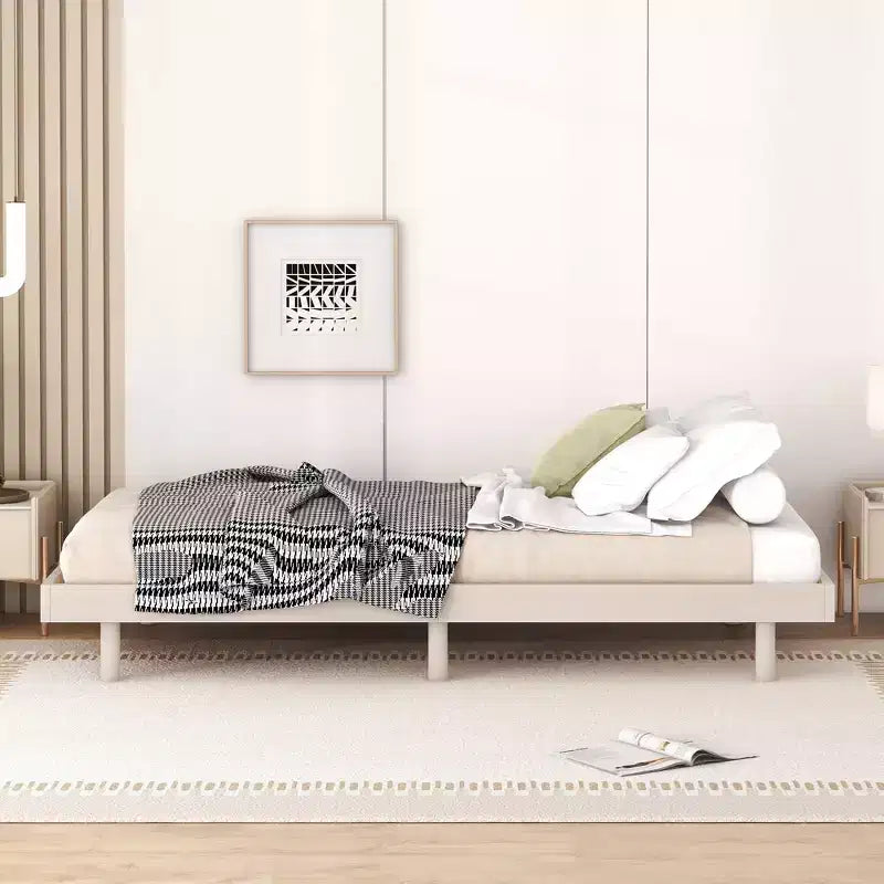 Cadre de lit plateforme flottant Whisen au design moderne