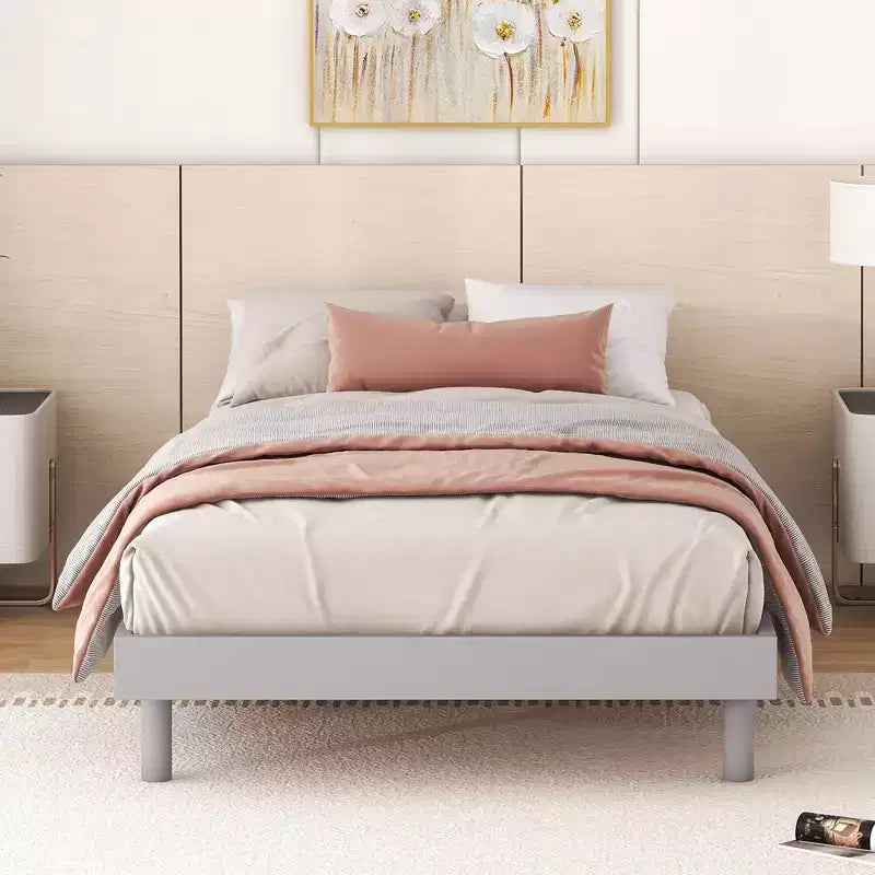 Cadre de lit plateforme flottant Whisen au design moderne