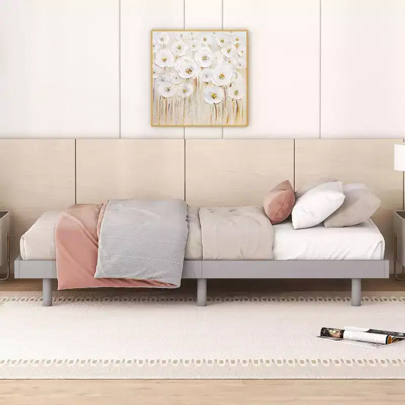Cadre de lit plateforme flottant Whisen au design moderne