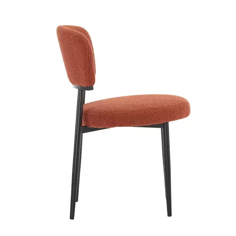 Christopher Knight Home Atrass Chaise de salle à manger rembourrée avec pieds en métal (Lot de 6)