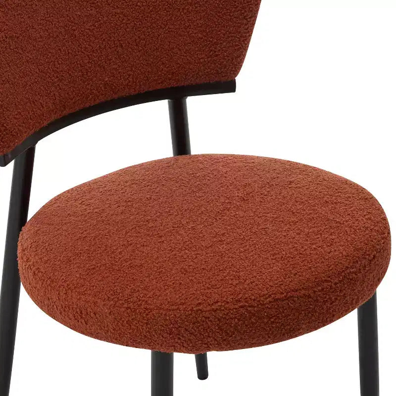 Christopher Knight Home Atrass Chaise de salle à manger rembourrée avec pieds en métal (Lot de 6)