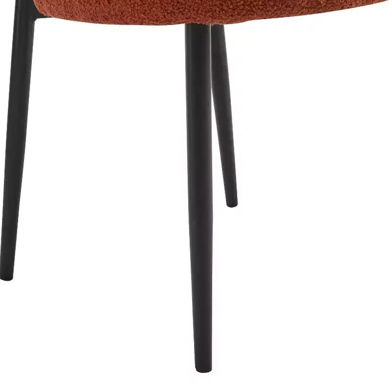 Christopher Knight Home Atrass Chaise de salle à manger rembourrée avec pieds en métal (Lot de 6)